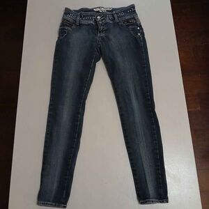 D&B Vintage Y2K rhinestones details low rise Jeans / size 9